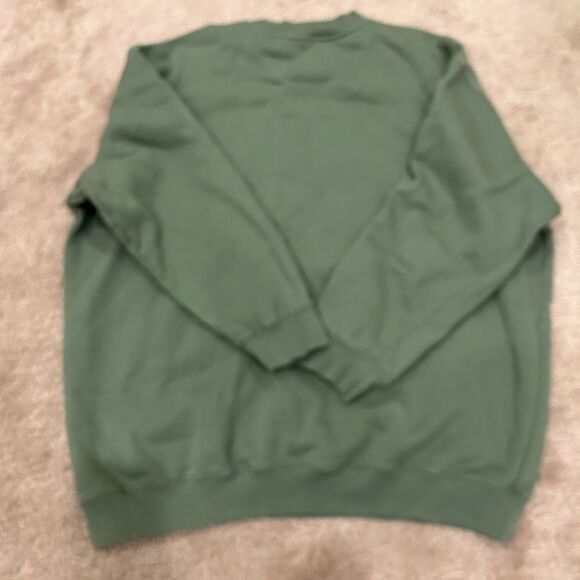 Anine Bing Sport Green Tyler Oversized Sweatshirt in Artichoke - Picture 7 of 7